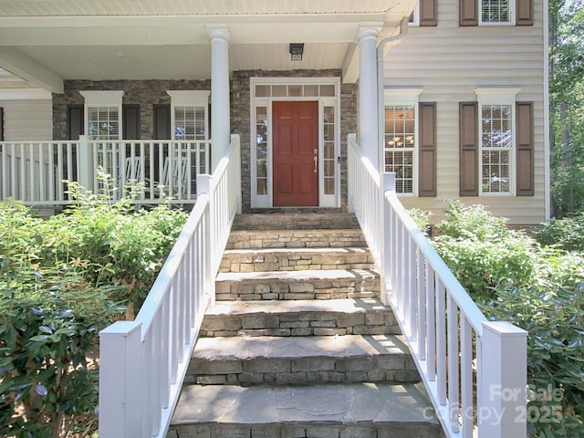 155 Culpeze Rd, Mooresville, NC 28117 - doorway to property with a porch