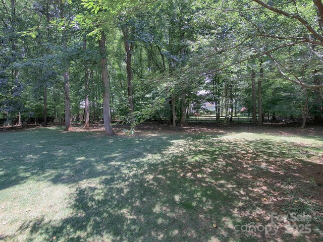 155 Culpeze Rd, Mooresville, NC 28117 - view of grassy yard with a forest view