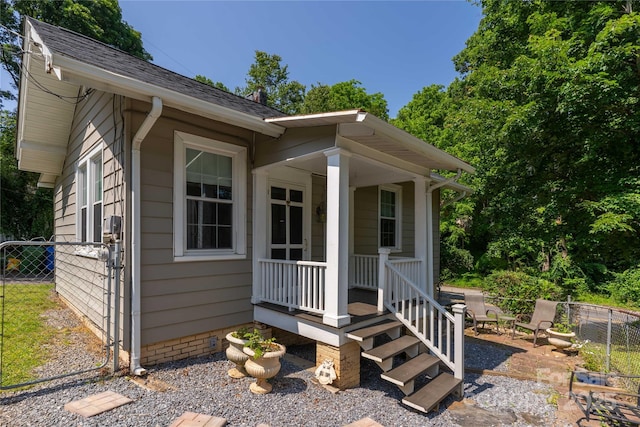 6 Wood Ave, Asheville, NC 28803 - view of front of house with a porch