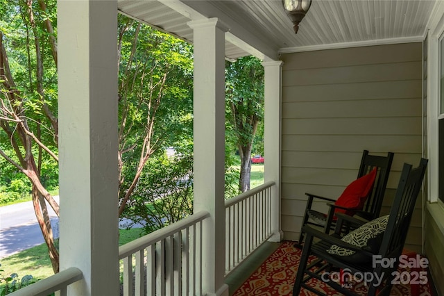 6 Wood Ave, Asheville, NC 28803 - view of covered porch