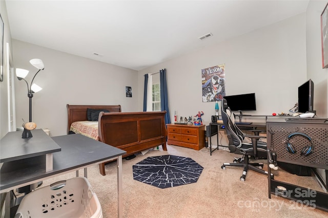 7012 Somerset Springs Dr Unit E, Charlotte, NC 28262 - bedroom with carpet floors and an office area