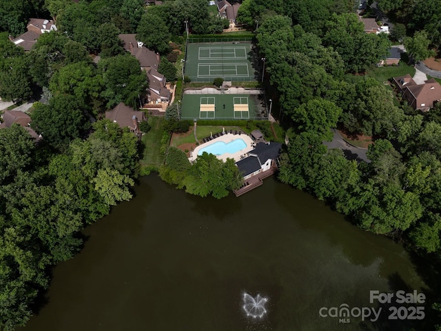 5104 Top Seed Ct, Charlotte, NC 28226 - aerial view of property's location with a large body of water