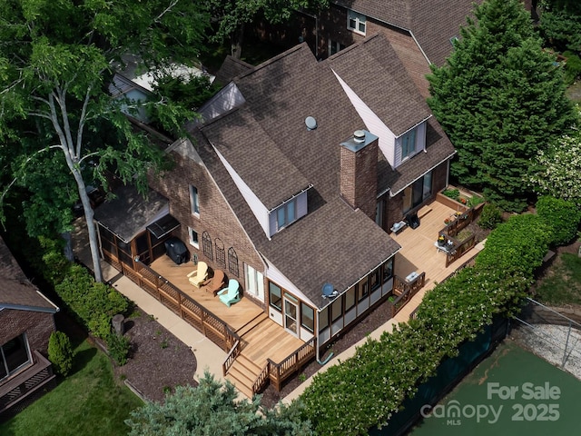 5104 Top Seed Ct, Charlotte, NC 28226 - view from above of property