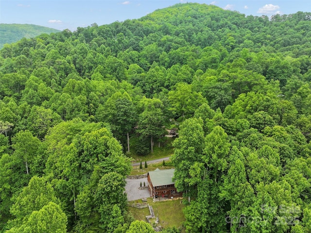 314 Prosperity Rdg, Waynesville, NC 28785 - view from above of property with a heavily wooded area