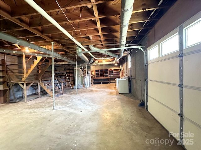 820 NE Seehorn St NE, Lenoir, NC 28645 - garage featuring washer / clothes dryer
