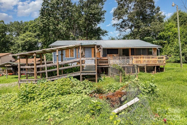 245 Walt Corriher Rd, China Grove, NC 28023 - view of front of house with a metal roof
