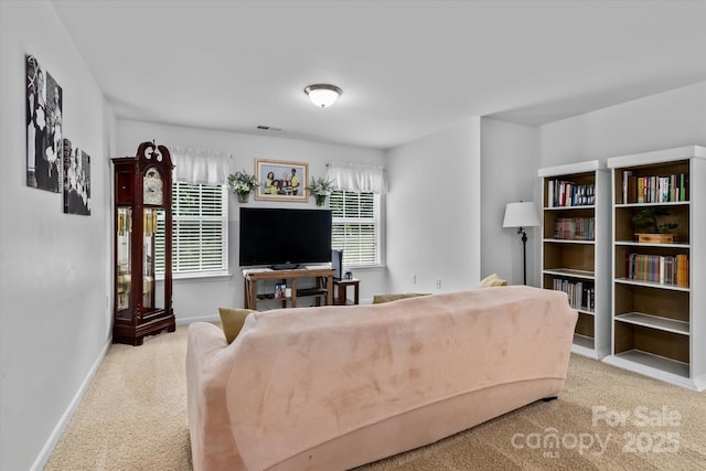 301 Wheat Field Dr, Mount Holly, NC 28120 - carpeted living room featuring baseboards