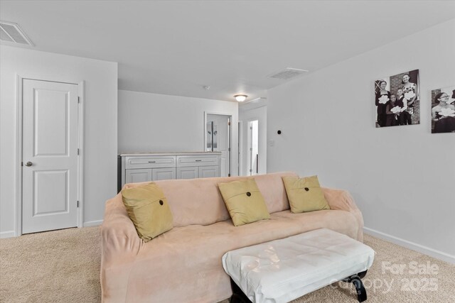301 Wheat Field Dr, Mount Holly, NC 28120 - carpeted living room with baseboards