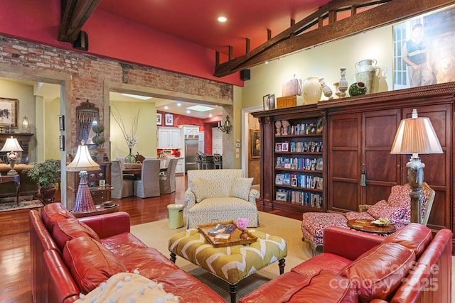 231 N Main St, Hendersonville, NC 28792 - living area with wood finished floors