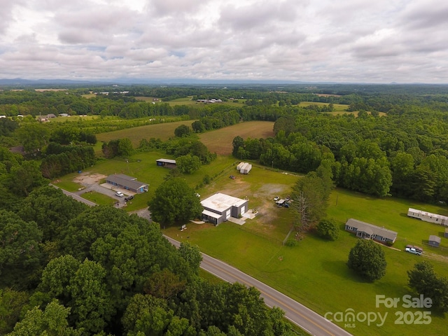 1028 Washburn Switch Rd, Shelby, NC 28150 - aerial view of sparsely populated area featuring a heavily wooded area