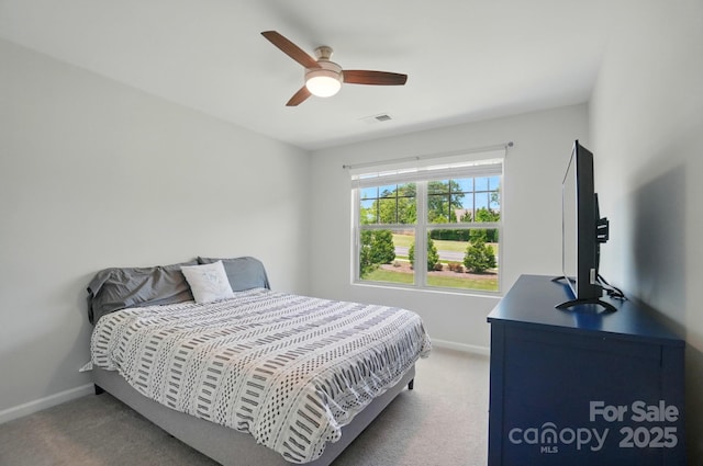 5334 Orchid Bloom Dr, Fort Mill, SC 29707 - bedroom featuring carpet, baseboards, and ceiling fan