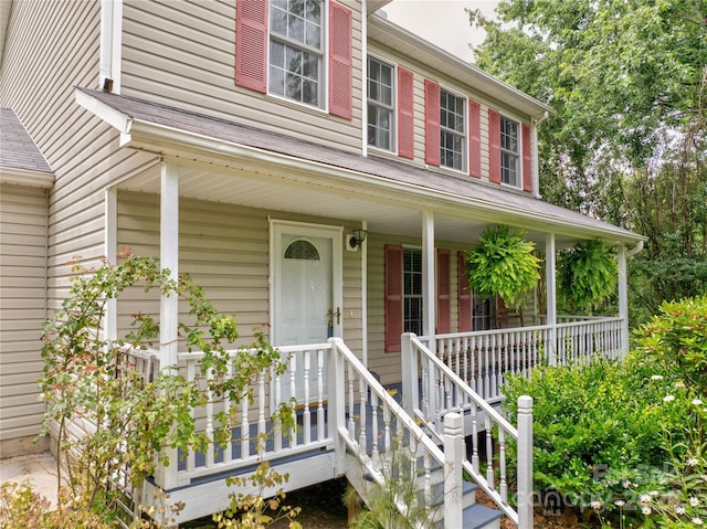7 Mill Stone Dr, Asheville, NC 28803 - doorway to property featuring a porch