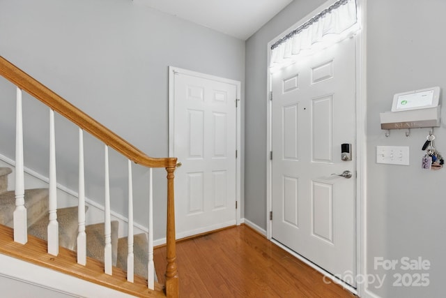 158 Snead Rd, Fort Mill, SC 29715 - entrance foyer featuring stairway and wood finished floors