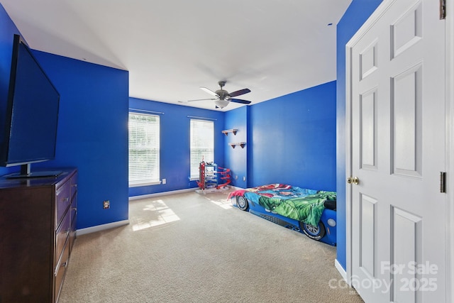 158 Snead Rd, Fort Mill, SC 29715 - carpeted bedroom featuring baseboards and a ceiling fan