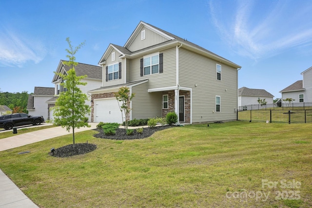 223 Haddonsfield Dr, Mooresville, NC 28115 - craftsman-style house with board and batten siding, concrete driveway, and a garage