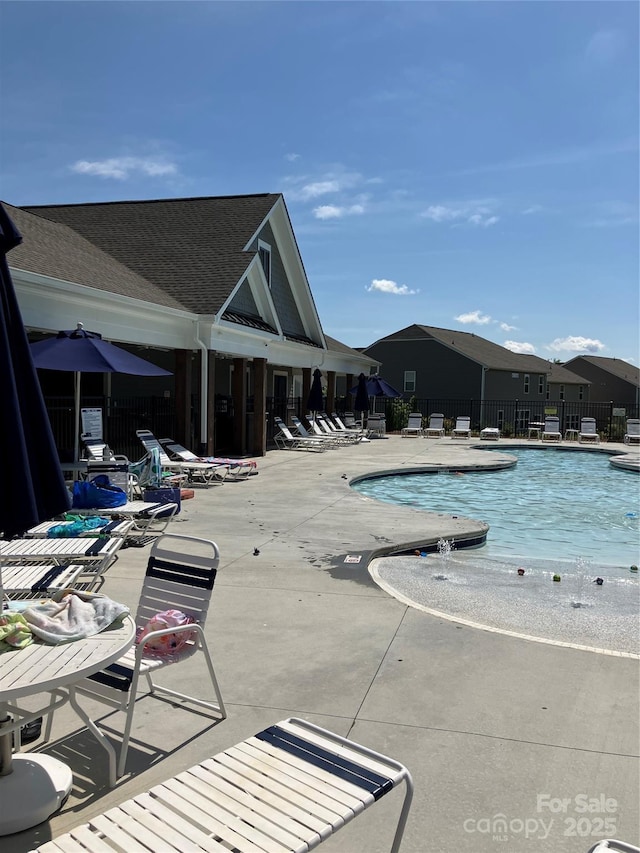 223 Haddonsfield Dr, Mooresville, NC 28115 - community pool featuring a patio
