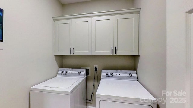3633 Longpond Ln, Monroe, NC 28110 - laundry room with washing machine and clothes dryer and cabinet space