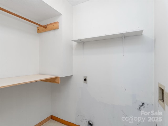 51 Wake Robin Way, Asheville, NC 28805 - laundry room with hookup for an electric dryer and baseboards