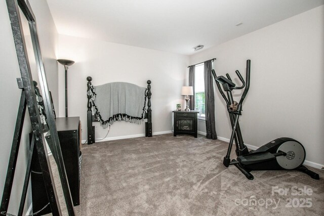 107 Golden Valley Dr, Mooresville, NC 28115 - workout room with carpet floors and baseboards