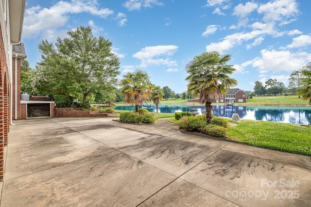 6823 Manatee Dr, Concord, NC 28025 - view of patio with a water view