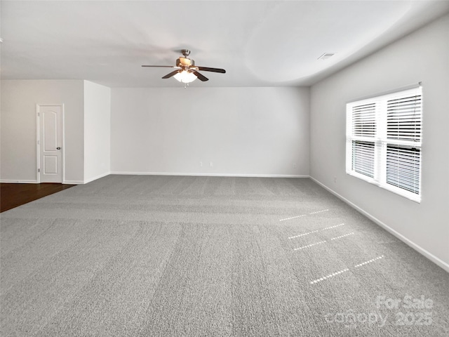 108 Greenway View Ct, Mount Holly, NC 28120 - carpeted spare room featuring ceiling fan and baseboards