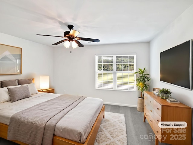 108 Greenway View Ct, Mount Holly, NC 28120 - bedroom with baseboards and ceiling fan