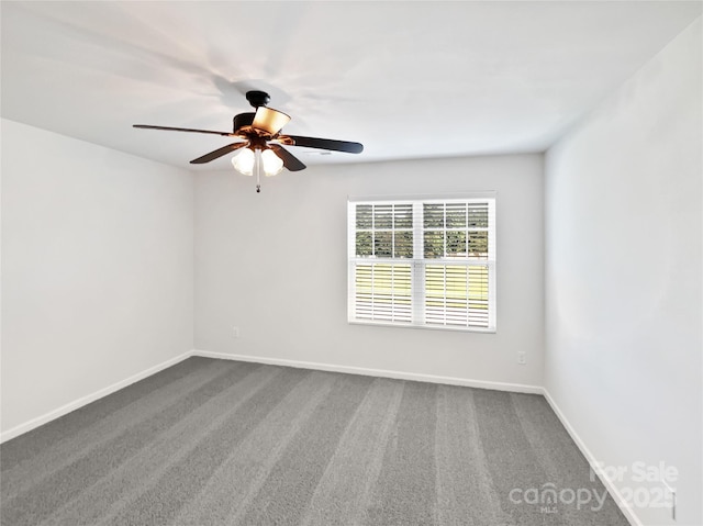 108 Greenway View Ct, Mount Holly, NC 28120 - unfurnished room with ceiling fan, carpet flooring, and baseboards