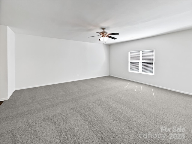108 Greenway View Ct, Mount Holly, NC 28120 - carpeted spare room featuring ceiling fan and baseboards