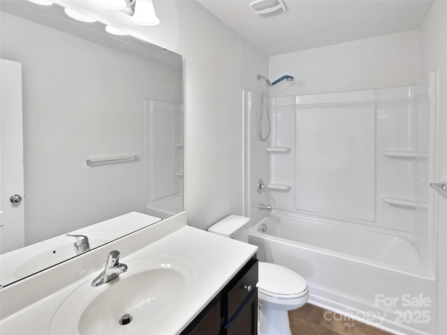 108 Greenway View Ct, Mount Holly, NC 28120 - full bathroom with vanity, toilet, and shower / bath combination