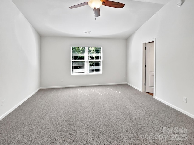 108 Greenway View Ct, Mount Holly, NC 28120 - unfurnished room with ceiling fan, carpet, and baseboards