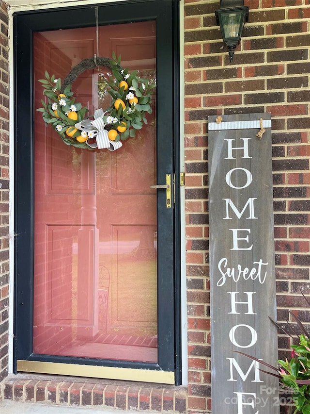 218 Hardin Cir, Grover, NC 28073 - property entrance featuring brick siding