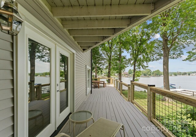 5075 Lakeview Cir, Sherrills Ford, NC 28673 - deck with a water view