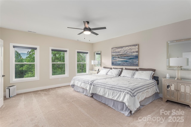 17 Baxter Woods Ln, Candler, NC 28715 - carpeted bedroom with baseboards and a ceiling fan