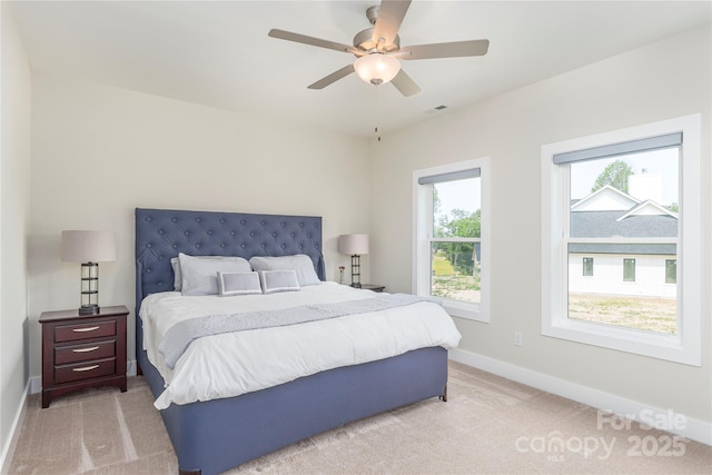 17 Baxter Woods Ln, Candler, NC 28715 - bedroom featuring light colored carpet and a ceiling fan