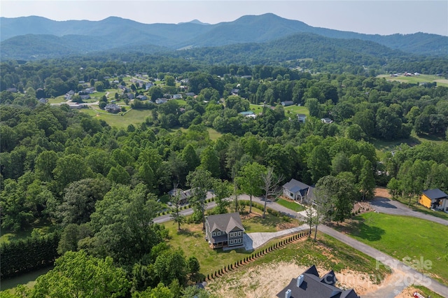 17 Baxter Woods Ln, Candler, NC 28715 - aerial view of a mountainous background and a heavily wooded area
