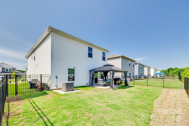 322 Olympia Way, York, SC 29745 - back of property featuring a gazebo, central AC, and a patio
