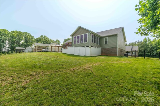 198 Anita Ln, Lexington, NC 27295 - back of property featuring brick siding