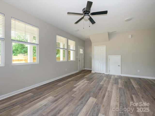 614 Kings Mountain St, Clover, SC 29710 - unfurnished room with wood finished floors and ceiling fan
