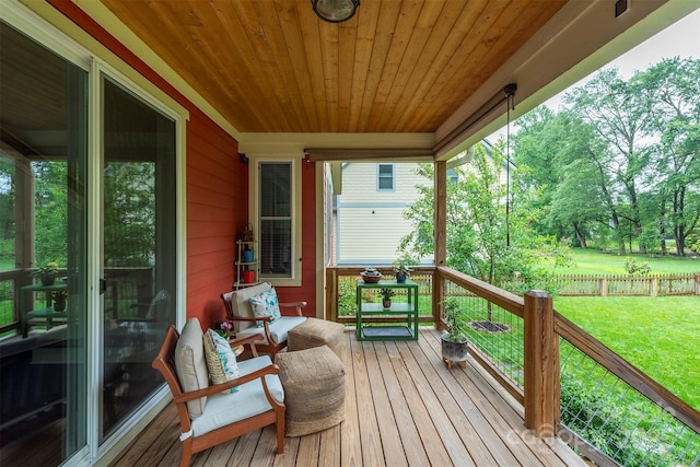 253 Flat Creek Rd, Black Mountain, NC 28711 - wooden deck featuring view of wooded area