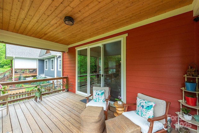253 Flat Creek Rd, Black Mountain, NC 28711 - view of wooden terrace