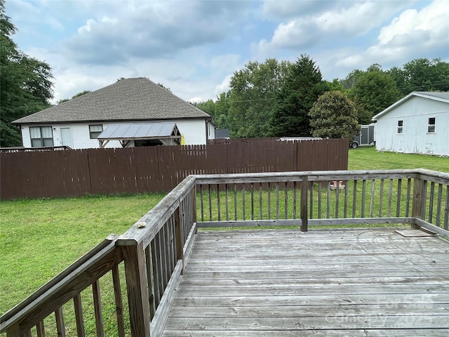 210 Rhyne St, Stanley, NC 28164 - view of wooden deck