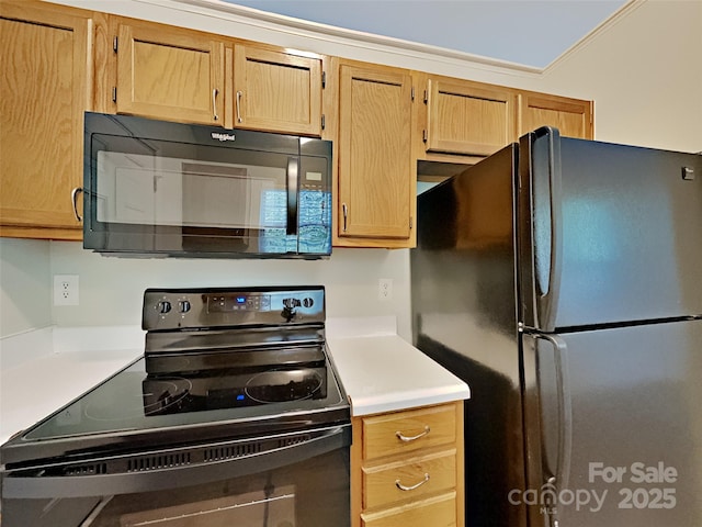 4328 Frank Vance Rd, Charlotte, NC 28216 - kitchen featuring black appliances and light countertops