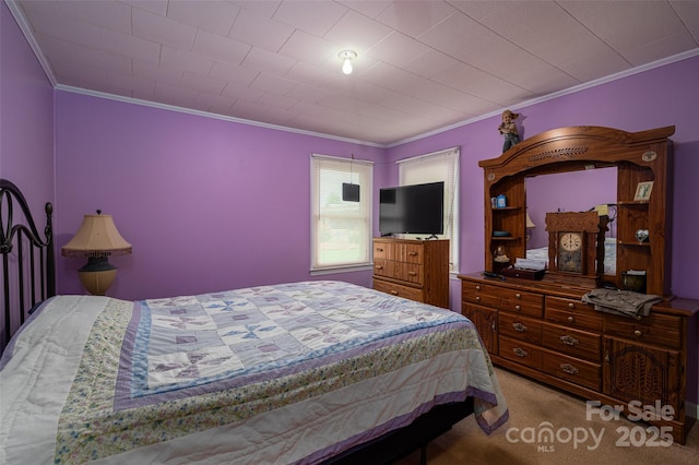 5958 Hoover Elmore Rd, Lincolnton, NC 28092 - carpeted bedroom featuring ornamental molding