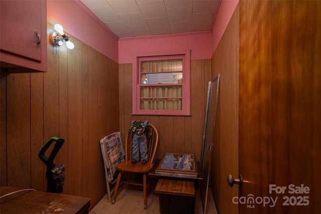 5958 Hoover Elmore Rd, Lincolnton, NC 28092 - interior space featuring wooden walls and wood finished floors