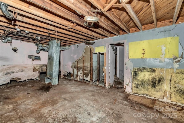714 Pine St, Hamlet, NC 28345 - view of unfinished below grade area