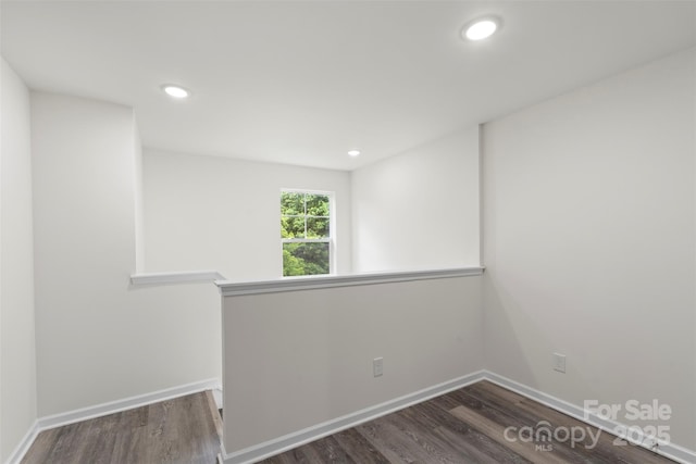 510 3rd St, Salisbury, NC 28144 - empty room featuring wood finished floors, recessed lighting, and baseboards