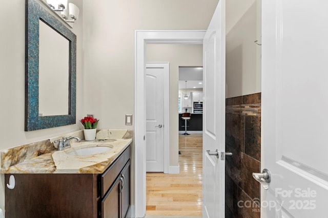 12 Broadmoor Dr, Arden, NC 28704 - bathroom featuring vanity and wood finished floors