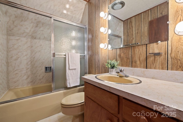 193 Falls View Dr, Lake Toxaway, NC 28747 - full bath with vanity and enclosed tub / shower combo