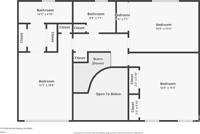 1175 18th Ave NE, Hickory, NC 28601 - home floor plan