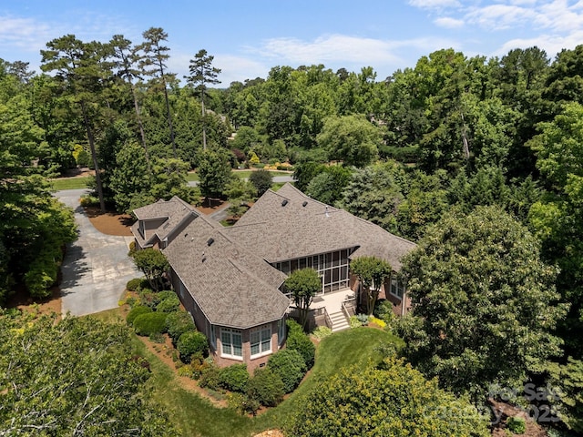 1629 Southpoint Ln, New London, NC 28127 - view from above of property featuring a forest